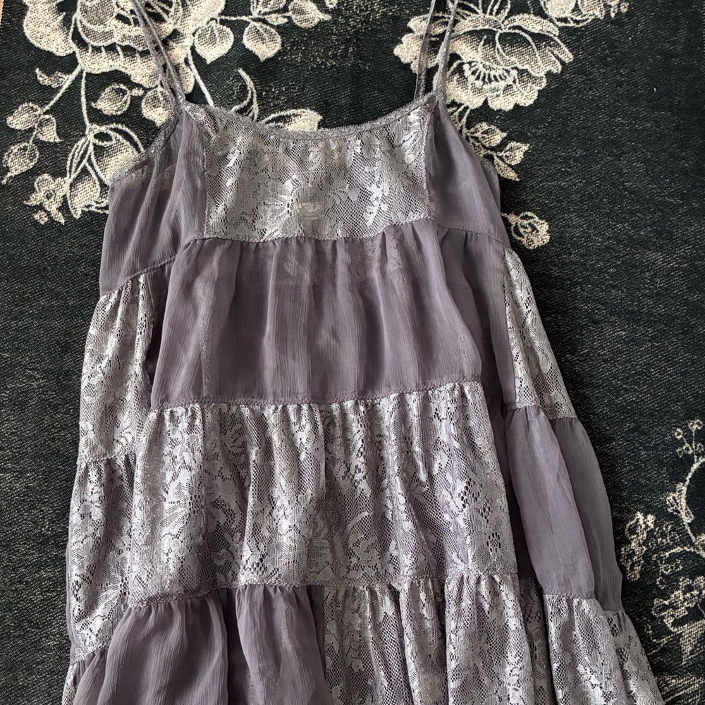 Women's Lace-Trim Sleeveless Slip Dress - Taupe